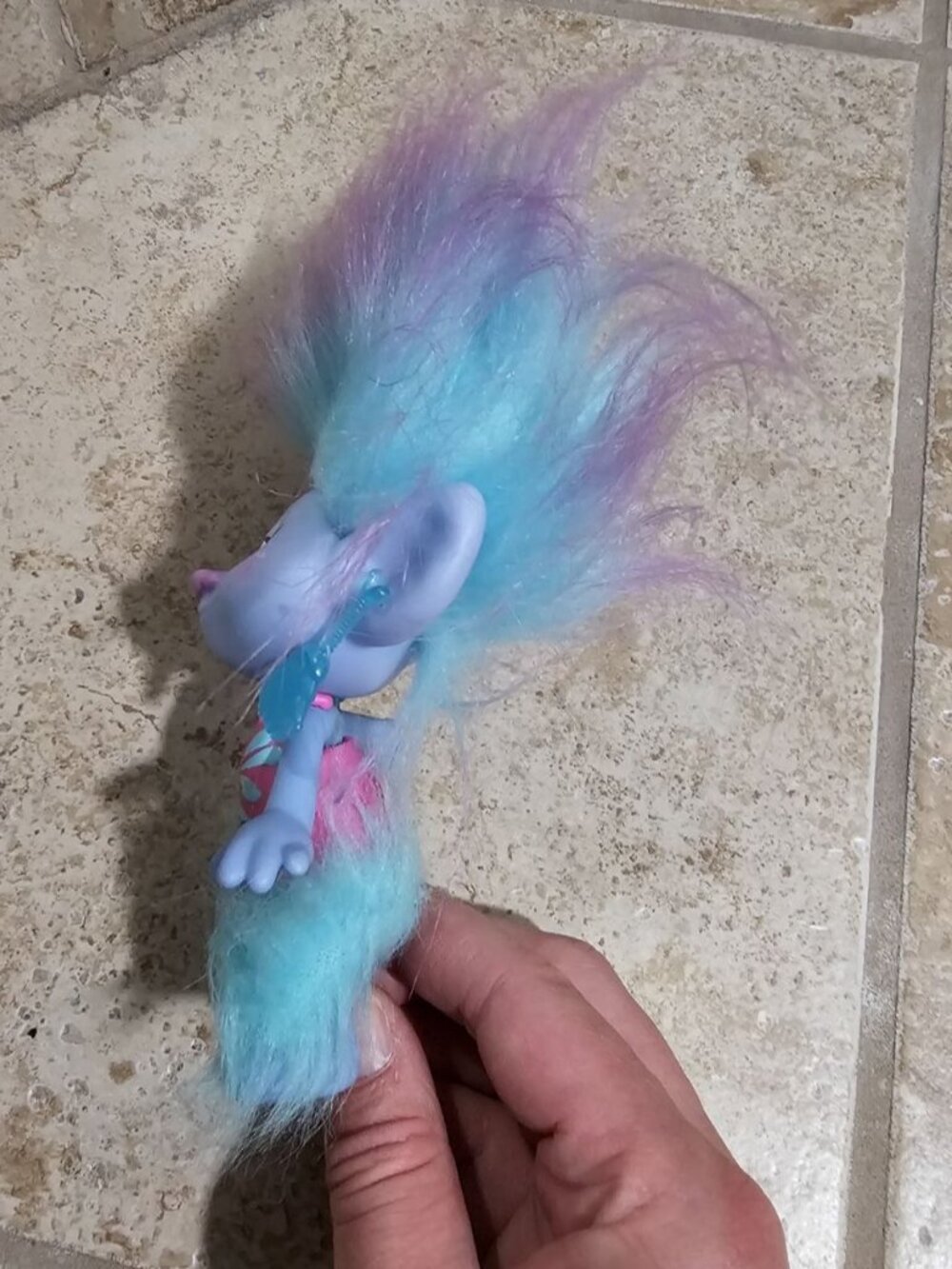 DreamWorks Unisex Small Trolls Suki Purple Hair Figure Archival Statement Rave - Picture 4 of 5